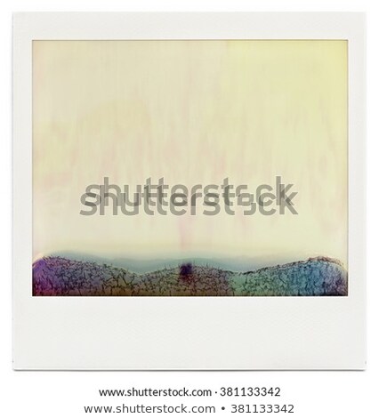 Designed Retro Instant Film Frame With Abstract Filling [[stock_photo]] © Dinga