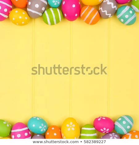 Stock photo: Easter Background With Easter Eggs
