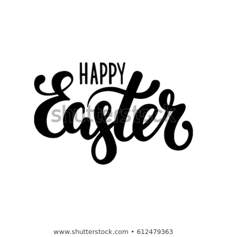 Stock photo: Happy Easter Typographical Poster