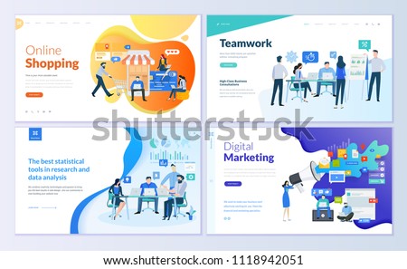 Internet Marketing Abstract Concept Vector Illustrations Foto stock © PureSolution