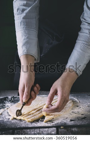 Stock photo: Uncooked Pasta With A Filter Effect