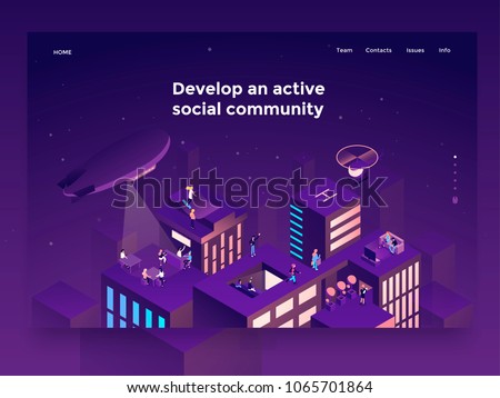 Foto stock: Roofing Services Concept Landing Page