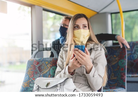 Man Sitting On The Bus Foto d'archivio © Kzenon