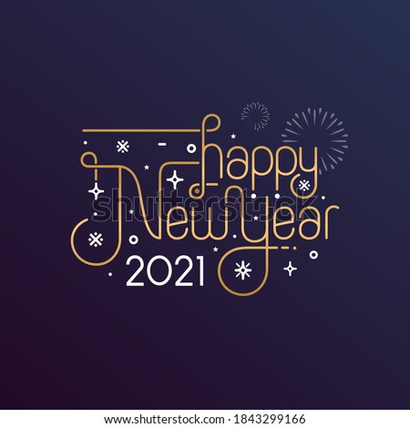 Stok fotoğraf: Happy New Year Card