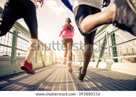 Сток-фото: Urban Running And Outdoor Fitness Workout Concept