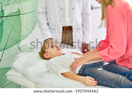 Stok fotoğraf: Worried Little Girl Before Her Examinations