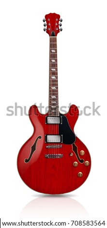 Foto stock: Red Guitar
