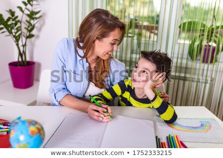 Draw Colour Children Adult Level 1 Zdjęcia stock © Photoroyalty