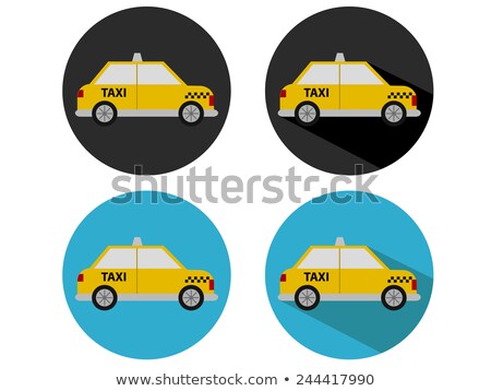 Zdjęcia stock: Vector Taxi Circle Icon Design