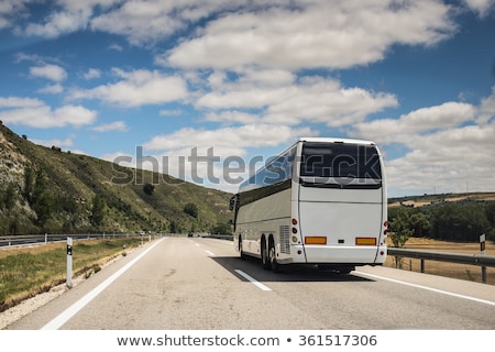 Foto stock: Coach Bus Angled