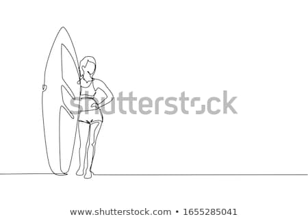 Сток-фото: Female Surfer