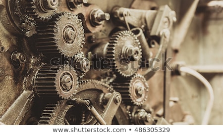 Zdjęcia stock: Close Up Of A Vintage Rusty Clock