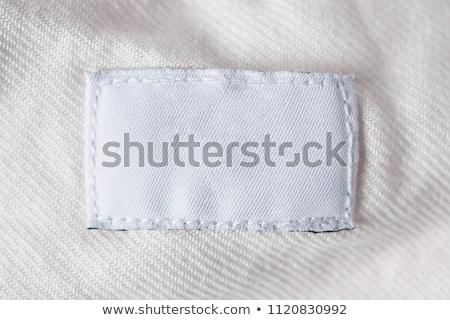 Stockfoto: Macro Of Clothing Label