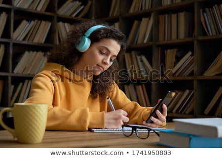 Stockfoto: Teen Girl With Headphones