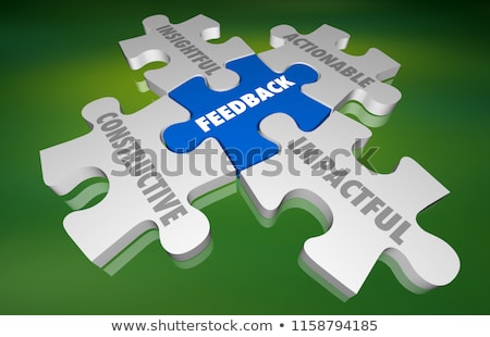 Feedback Puzzle Concept Сток-фото © iQoncept