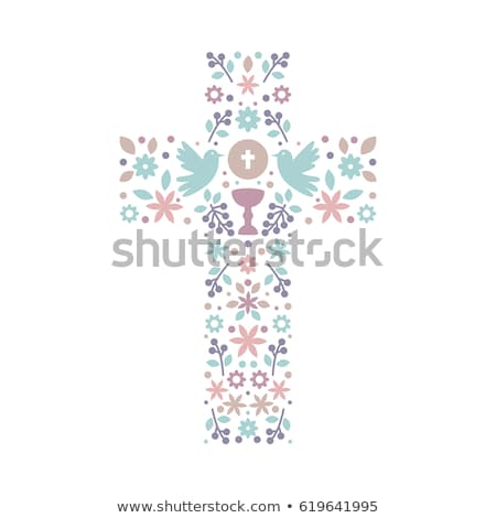 Stock fotó: First Holy Communion Card Chalice