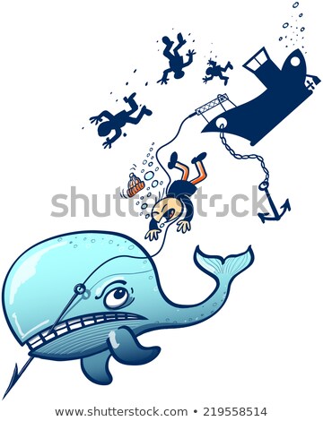 Comic Cartoon Harpoon Сток-фото © zooco
