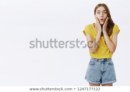 [[stock_photo]]: Portraits Of A Charming Young Expressive Brunette Beauty