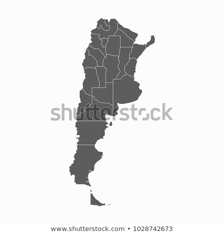 Foto stock: Map Of Argentina