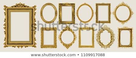 Foto stock: Golden Decorative Frames - Vector Design Set
