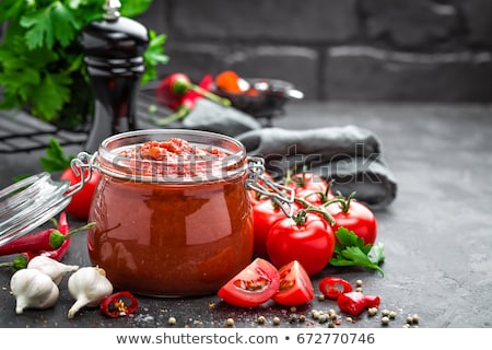 Stock photo: Tomato Paste And Fresh Tomatoes Tomatos Puree