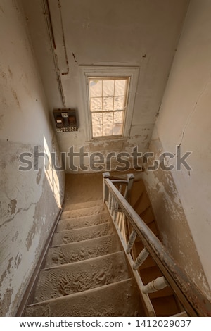 Foto stock: Staircase In A Deserted Building Namibia