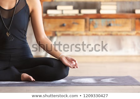 ストックフォト: Concentrated Young Asian Sports Woman Meditate