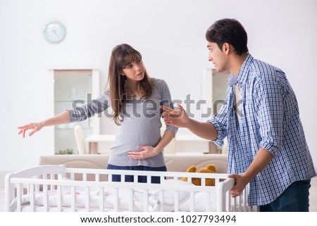 Stock photo: The Young Parents Expecting Their First Baby
