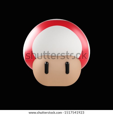 Stockfoto: 3d Rendered Illustration Of A Mushroom Character