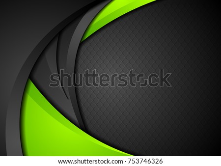 Green Waves Abstract Background [[stock_photo]] © saicle