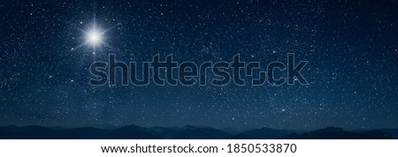 Foto stock: Winter Abstract Background Christmas Stars With Snowflakes