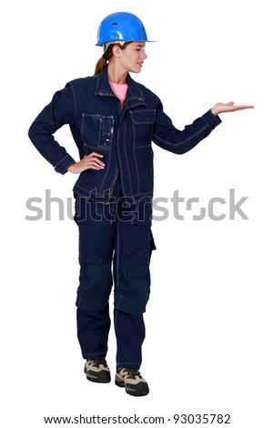 Stock photo: Craftswoman Looking At Her Palm