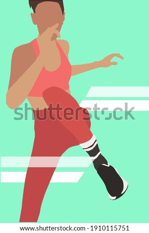 Foto stock: Female Karate Player Performing Karate Stance