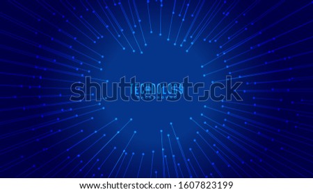 Stock foto: Technology Big Data Concept Lines Focusing In Center
