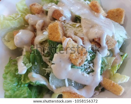 Stock photo: Delicious And Simple Ceasar Salad