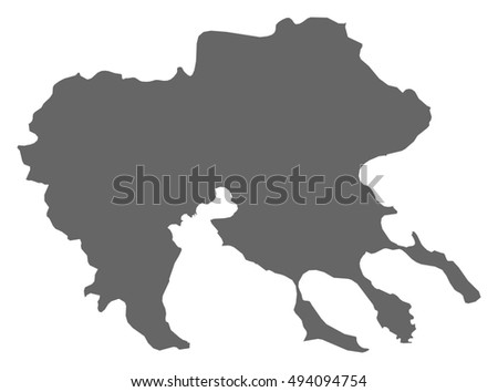 Map Of Greece Central Macedonia Highlighted Stok fotoğraf © Schwabenblitz