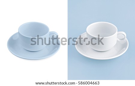 Empty Blue Glass Cup Zdjęcia stock © 7Crafts