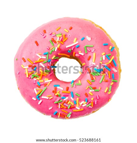 ストックフォト: Delicious Doughnuts Isolated On White Background