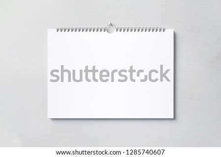 Zdjęcia stock: Blank Wall Calendar