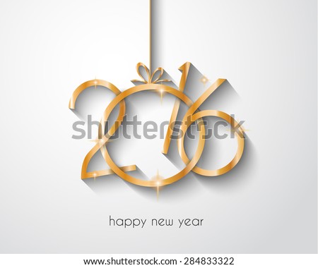 Stock fotó: 2016 Happy New Year Background For Your Flyers And Greetings Card