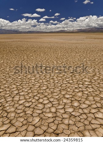 Stock photo: Large Field Of Baked Earth After A Long Drought