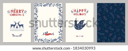 Stock photo: Christmas Greeting Vintage Cards