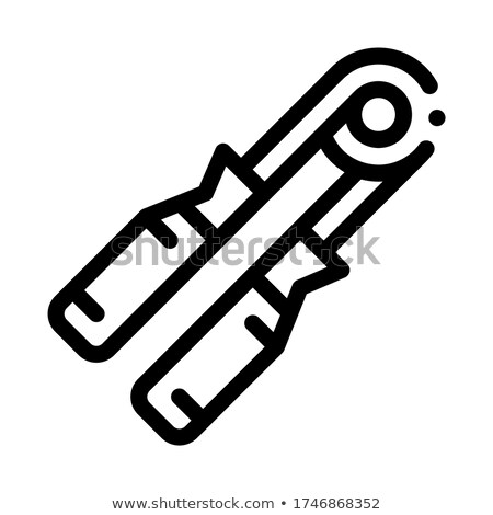 Stock fotó: Expander Heavy Grip Icon Vector Outline Illustration