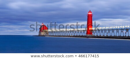 ストックフォト: South Haven Light At Sunrise