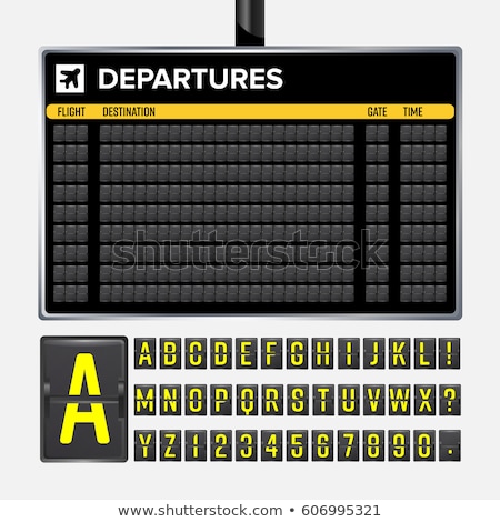 Airport Departure Sign Imagine de stoc © pikepicture