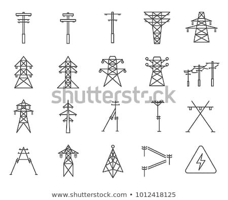 Stok fotoğraf: üç · Hattı · Simge · Seti