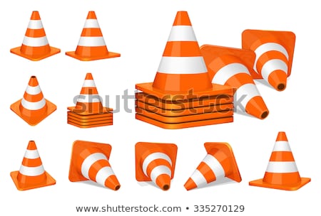 Stock photo: The 3d Traffic Cones