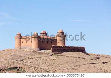 ストックフォト: Castle On Hilltop Above La Calahorra Spain