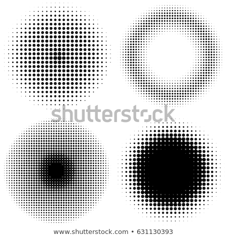 Stok fotoğraf: Vector Circle Halftone Dots Modern Creative Background