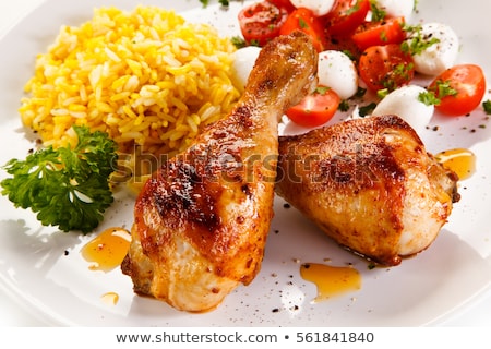 Zdjęcia stock: Chicken Rice With Drumstick
